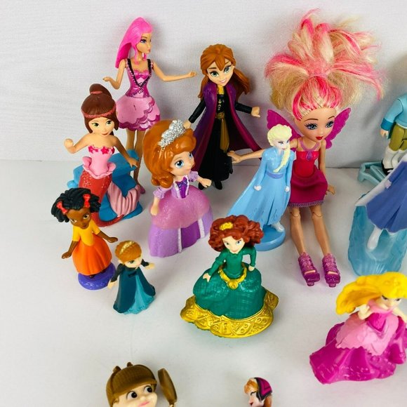 Disney Toy Lot Disney Princesses Toy Figures Varying Sizes Cake Toppers Girls - Picture 8 of 11